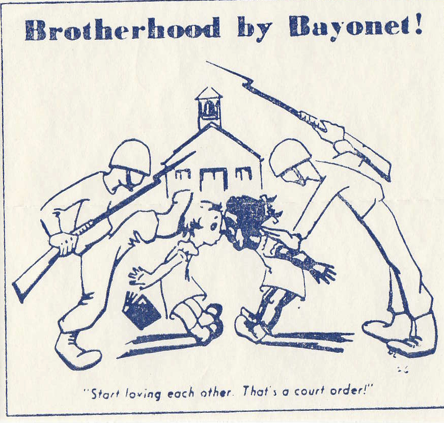 “Brotherhood by Bayonet,” series 923, box 15, folder “Busing Schools Incoming 15 of 16, 1970,” Florida State Archives. Claude Roy Kirk, Jr. Correspondence, 1967-1971.