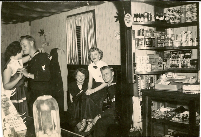 "Sailors at Herron's Sweete Shop in Duryea, Pennsylvania." (Image: http://www.duryeapa.com/)