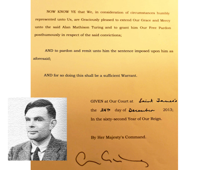 Alan Turing's Royal Pardon (UK Government)