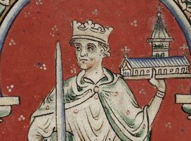 Detail of a miniature of Richard I of England, whose sexuality is discussed by Boswell.