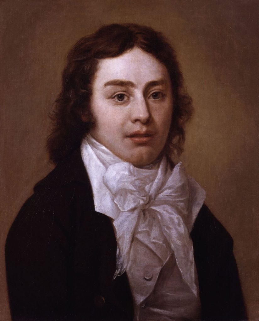 Portrait of Samuel Taylor Coleridge (1772-1834) by Pieter van Dyke, 1795, (wikimedia commons)