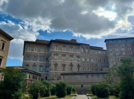 The Apostolic Palace in Vatican City, which houses the Secretariat of State, the Holy See’s executive branch, as well as the papal apartments.